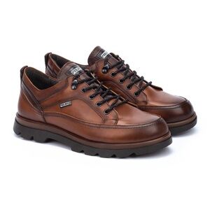 Pikolinos Brown Leather Oxfords with Comfort Sole